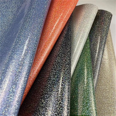 Kain Glitter Kulit Faux Pu