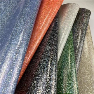 Kain Glitter Kulit Faux Pu